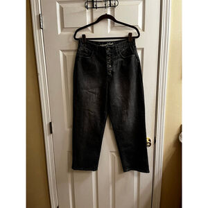 BARREL JEANS~UNIVERSAL THREAD~WOMEN’S GRAY HIGH RISE~10/30